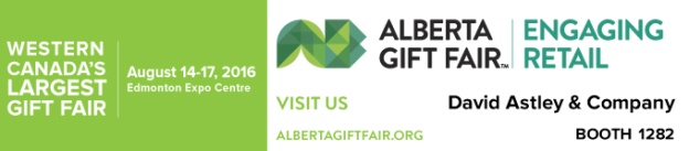 Alberta Gift Fair August 14-17, 2016